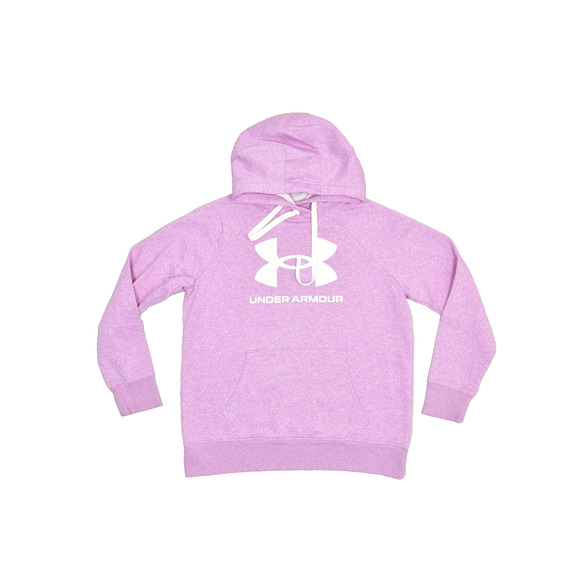 Under Armour Women's Purple Loose Fit Hoodie Regular Size MD Fleece Pullover - Picture 1 of 8